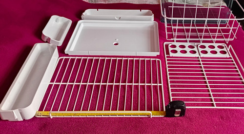 White fridge freezer parts - fridge,