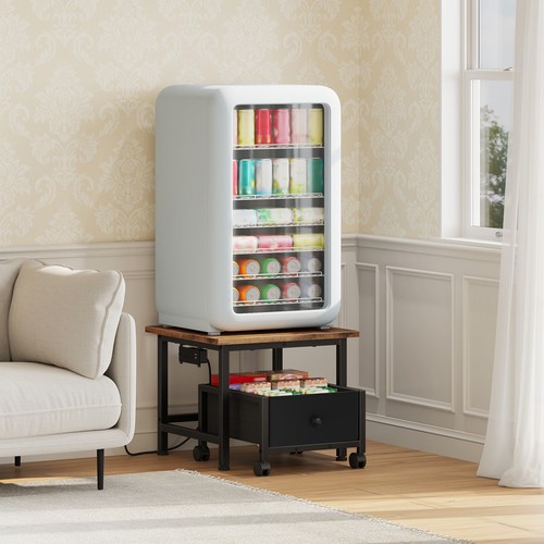 Mini fridge stand - fridge, power